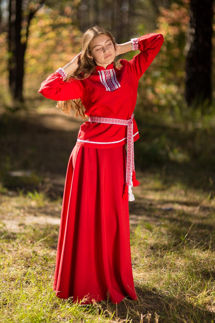 Underwear Women in Slavic costumes in Fushun